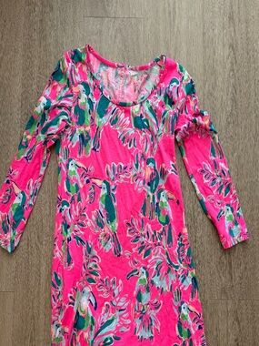 Lilly Pulitzer Beacon Dress in "Dragonfruit Toucan Can" - Size XS